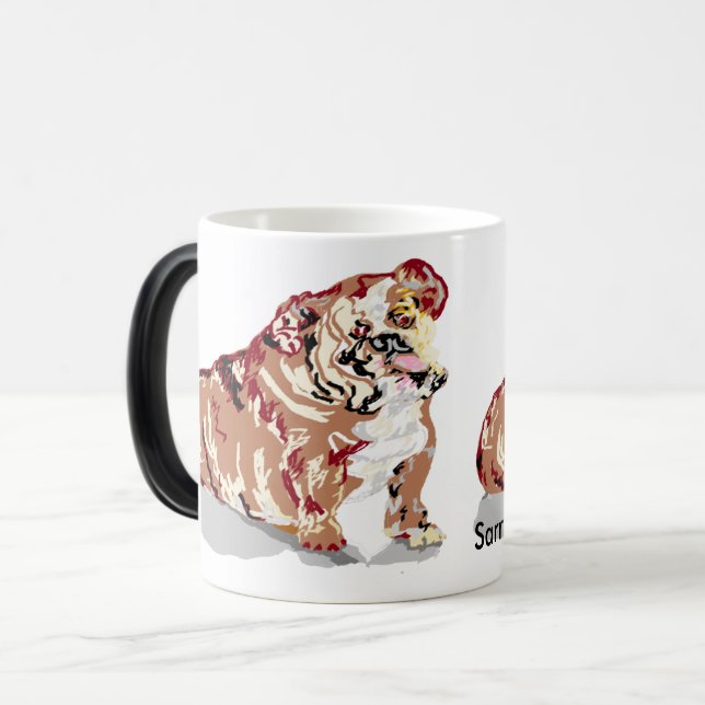 Taza Mágica Bulldog Mug/ Inglés (Anverso izquierdo)