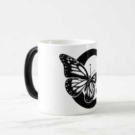 Taza Mágica C Alphabet black butterfly