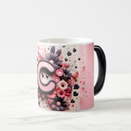 Taza Mágica C Valentine Alphabet 3D