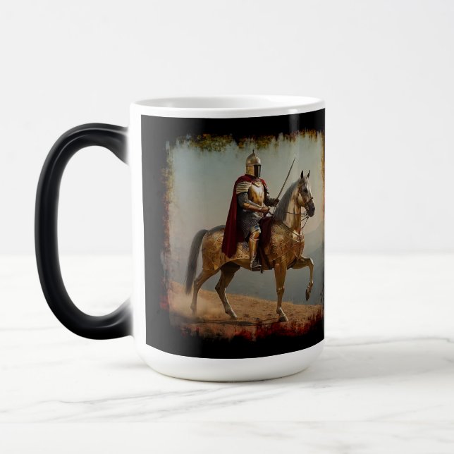 Taza Mágica Caballero medieval de España (Izquierda)