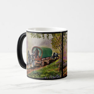 Taza Mágica Caballo gitano Vanner Caravana irlandesa negro