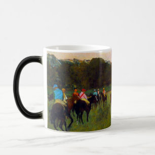 Taza Mágica Caballos de carreras Edgar Degas en Longchamp