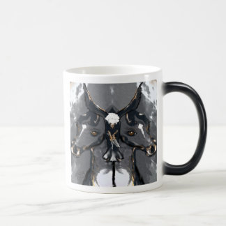 Taza Mágica Caballos gemelos con el tótem de Eagle
