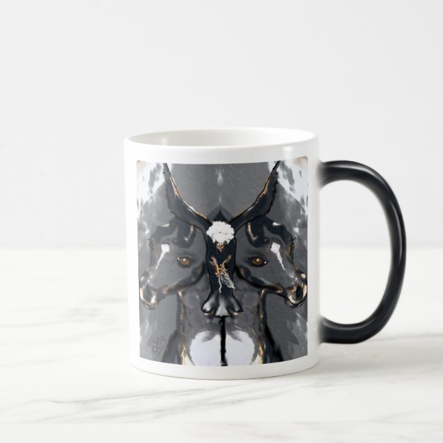 Taza Mágica Caballos gemelos con el tótem de Eagle (Derecha)