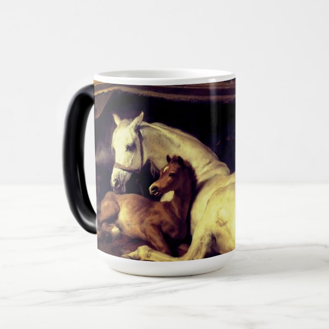 Taza Mágica Caballos Landseer (Anverso izquierdo)