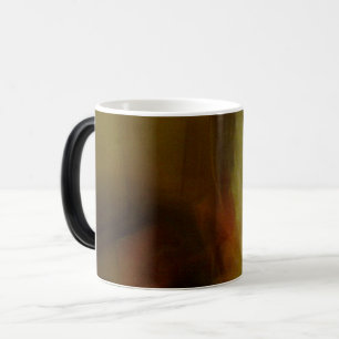 Taza Mágica Café de fondo negro marrón