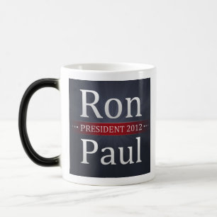 Taza Mágica Café de la campaña de Ron Paul 2012/taza de té