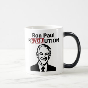 Taza Mágica Café de la revolución de Ron Paul/taza/taza del té