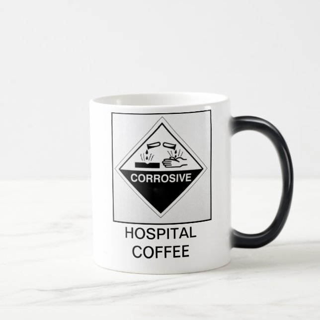 TAZA MÁGICA CAFÉ DEL HOSPITAL - CORROSIVO (Derecha)