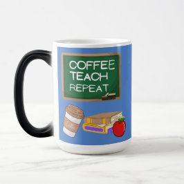 Taza Mágica café, enseñar, repetir