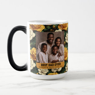 Taza Mágica Café Helado con Foto del Abuelo Gardenias de Lujo