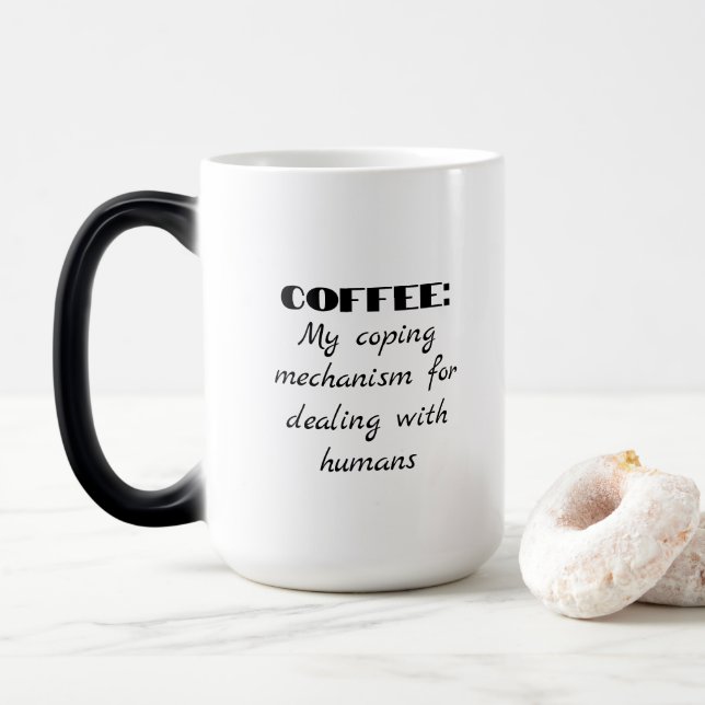 Taza Mágica Café Humor misantropía (Con donut)
