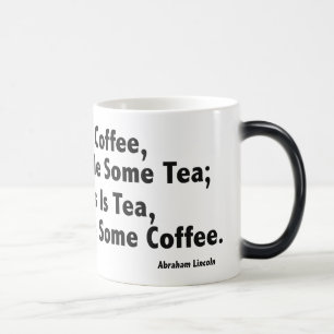 Taza Mágica Café? Morphing Mug negro/blanco de 11 oz
