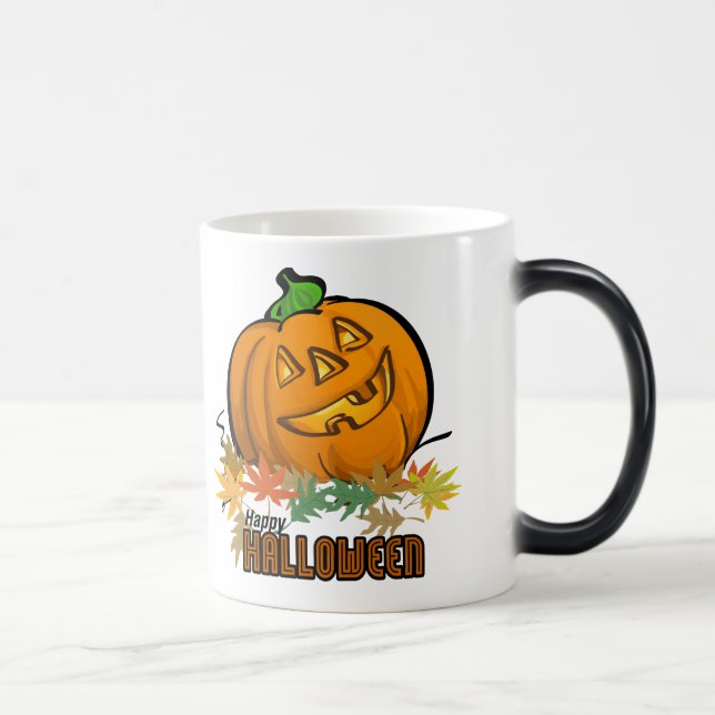Taza Mágica Calabaza feliz de Halloween (Derecha)