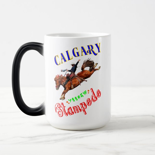 Taza Mágica Calgary Yehaw Stampede (Izquierda)