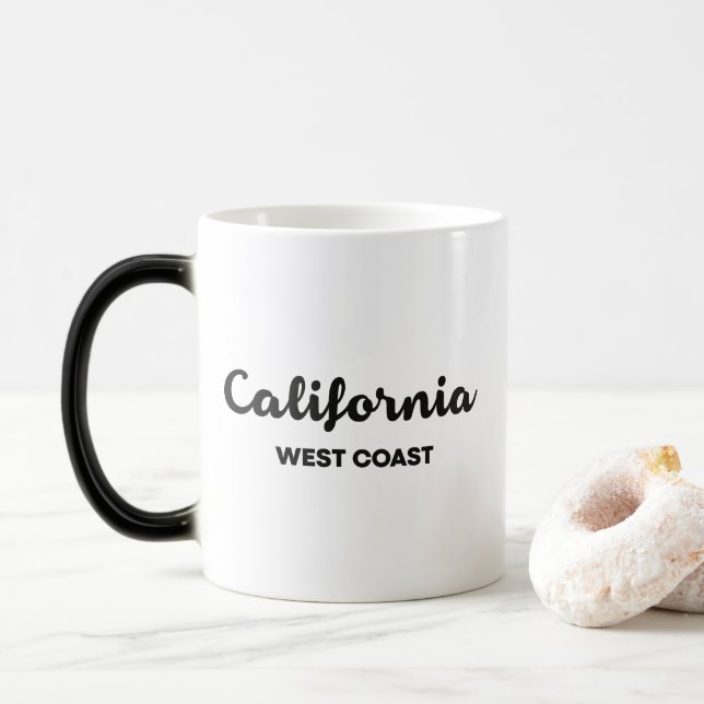 Taza Mágica California West Coast Nice Design Textos (Con donut)
