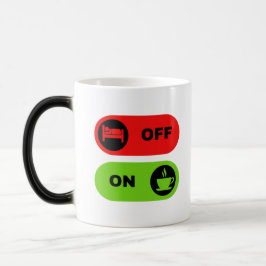 Taza Mágica Cama fuera, café y té