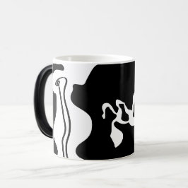 Taza Mágica Cámara de compensación: Resumen negro, blanco y ro