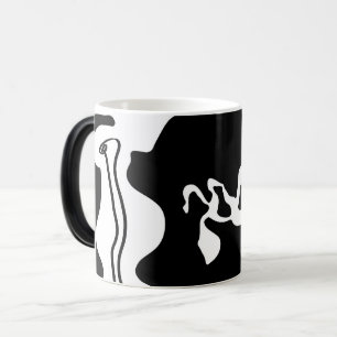 Taza Mágica Cámara de compensación: Resumen negro, blanco y ro