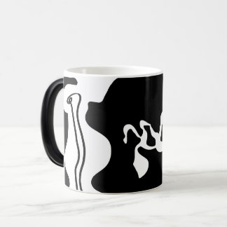 Taza Mágica Cámara de compensación: Resumen negro, blanco y ro