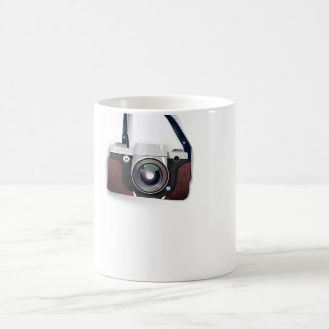 Taza Mágica Cámara vintage de estilo vintage (Centro)