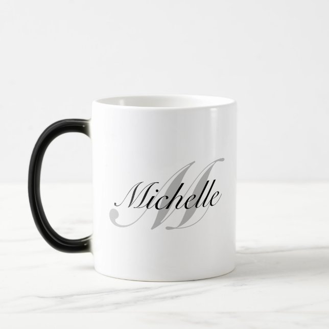 Taza Mágica Cambio blanco negro personalizado elegante del (Izquierda)
