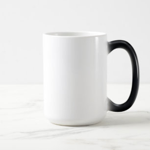 Taza Mágica Cambio termosensible Negro-Blanco del color
