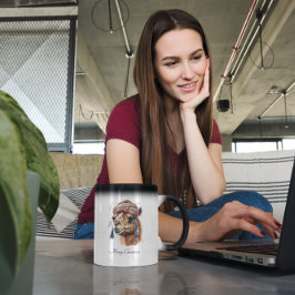 Taza Mágica Camello navidad, personalizable