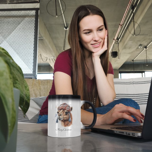 Taza Mágica Camello navidad, personalizable (Subido por el creador)