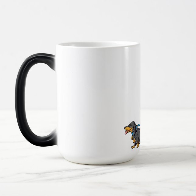 Taza Mágica Caminata de Perro a Pie Grande Dachshund T Sasquat (Izquierda)