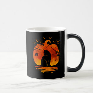 Taza Mágica Camiseta de GATO CALABAZA DE HALLOWEEN OTOÑO