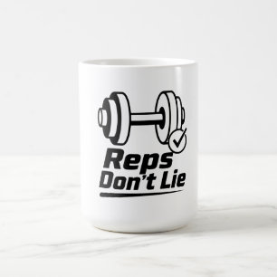 Taza Mágica Camiseta Reps Don't Lie Tee de Motivación para G