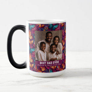 Taza Mágica Camuflaje de mariposa hawaiana Foto de papá adopti