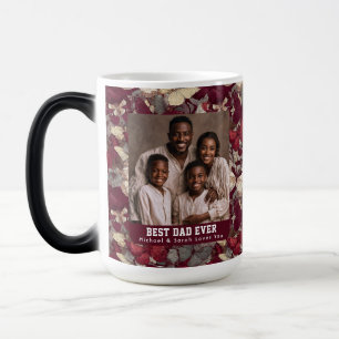 Taza Mágica Camuflaje de mariposa moderna Flor Día del padre p