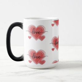 TAZA MÁGICA CANECA TRANSMUTAÇÃO - CORAÇÃO LOVE