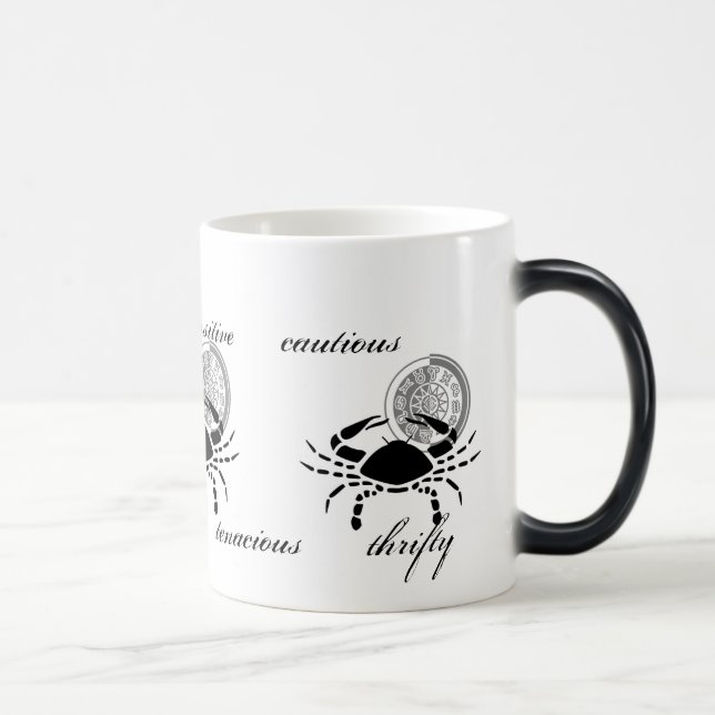Taza Mágica Cangrejo de cáncer de personalizable se caracteriz (Derecha)
