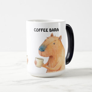 TAZA MÁGICA CAPYBARA Y LOS AMANTES DEL CAFÉ MUG