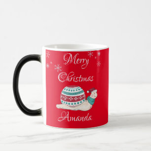 Taza Mágica Caracol navidad
