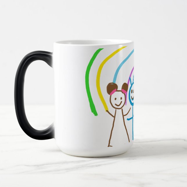 Taza Mágica Cargar dibujos convertir arte infantil en morfolog (Izquierda)