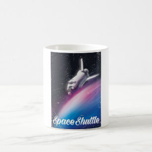 Taza Mágica Cartel de ciencia ficción del transbordador espaci