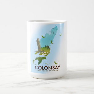 Taza Mágica Cartel de Colonsay Inner Hebrides, de Escocia