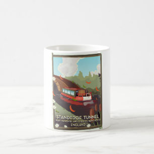 Taza Mágica Cartel de viaje al túnel de Standedge del Reino Un
