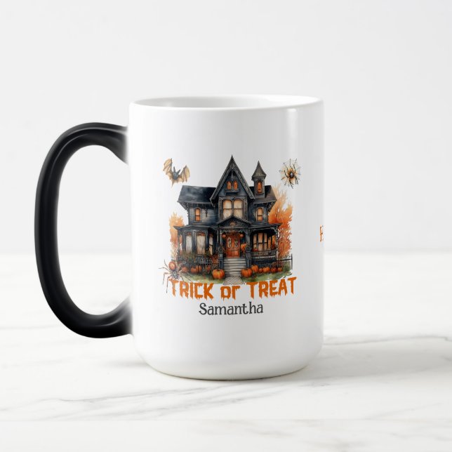 Taza Mágica Casa tradicional de moda de Halloween (Izquierda)