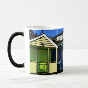 Taza Mágica Casas de playa y cielos azules. Fotografía de play