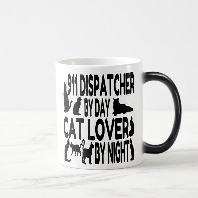 Taza Mágica Cat Lover 911 Dispatcher (Derecha)