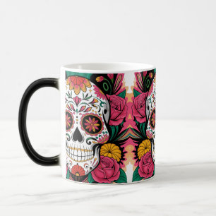 Taza Mágica Celebrar el cráneo de azúcar de la vida