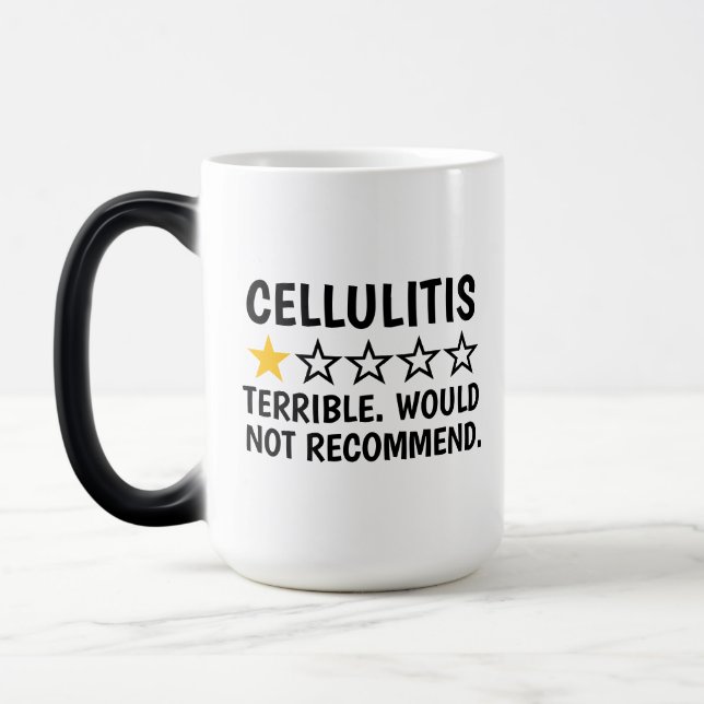 Taza Mágica Cellulitis , Cellulitis Skin Disease Gifts, Funny  (Izquierda)