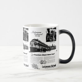 Taza Mágica Centennial 1951 del ferrocarril de Lackawanna