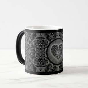 Taza Mágica Ceramic Lace Black