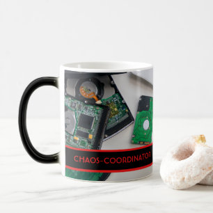 Taza Mágica CHAOS-COORDINADOR para TI y Consultoría! Magia Mug